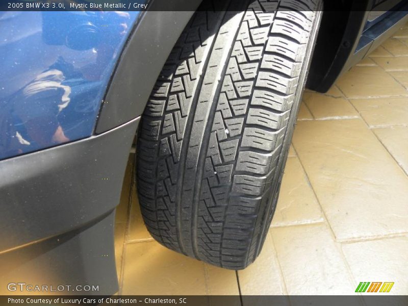 Mystic Blue Metallic / Grey 2005 BMW X3 3.0i