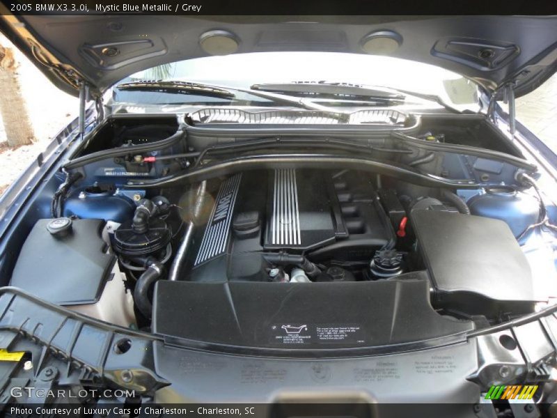 Mystic Blue Metallic / Grey 2005 BMW X3 3.0i