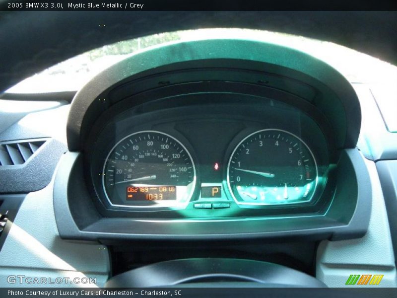 Mystic Blue Metallic / Grey 2005 BMW X3 3.0i