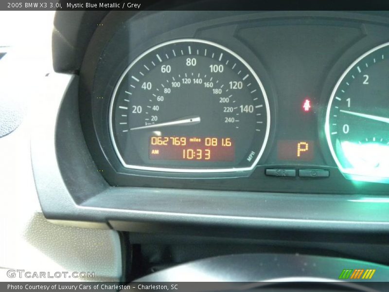 Mystic Blue Metallic / Grey 2005 BMW X3 3.0i