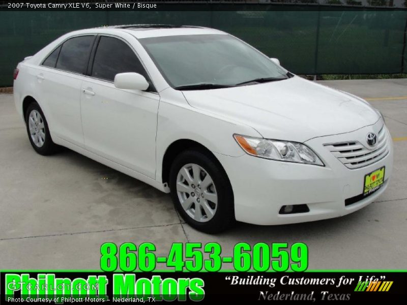 Super White / Bisque 2007 Toyota Camry XLE V6