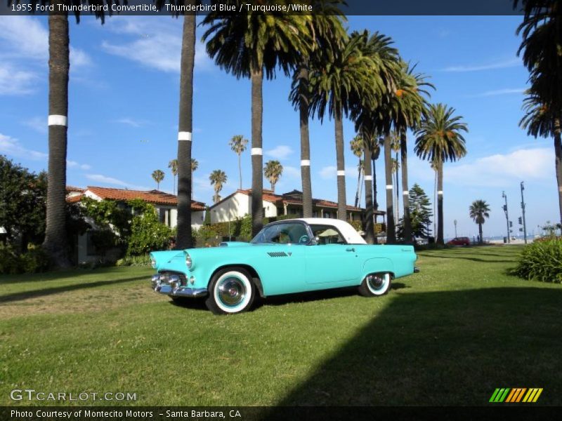 Thunderbird Blue / Turquoise/White 1955 Ford Thunderbird Convertible