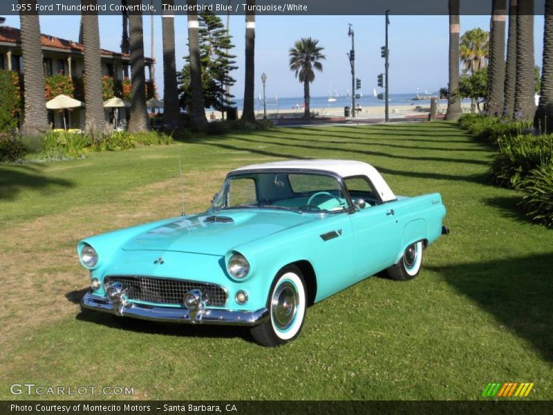 Thunderbird Blue / Turquoise/White 1955 Ford Thunderbird Convertible