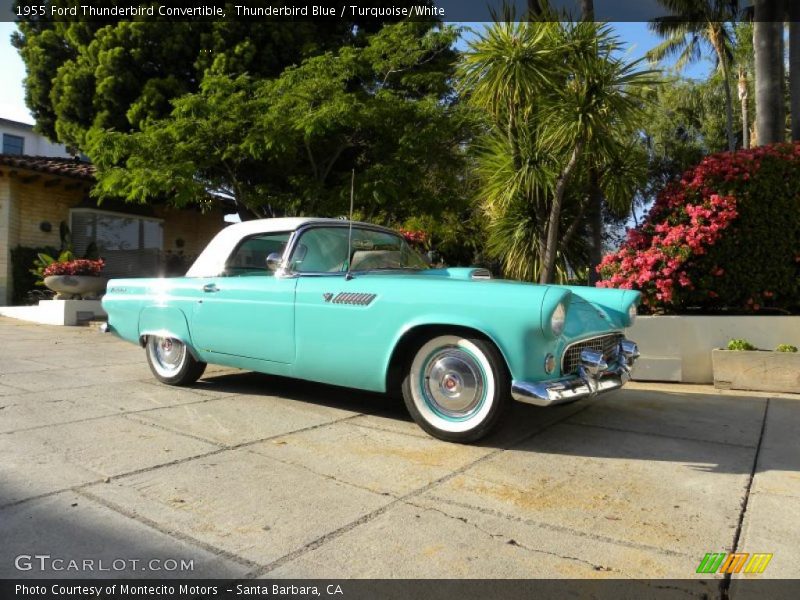 Thunderbird Blue / Turquoise/White 1955 Ford Thunderbird Convertible