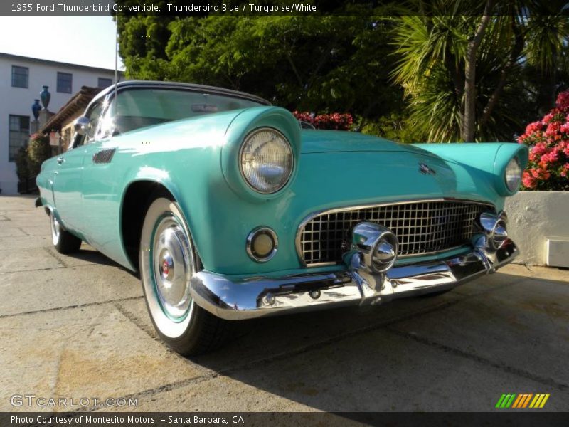 Thunderbird Blue / Turquoise/White 1955 Ford Thunderbird Convertible