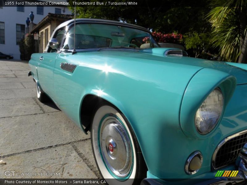 Thunderbird Blue / Turquoise/White 1955 Ford Thunderbird Convertible