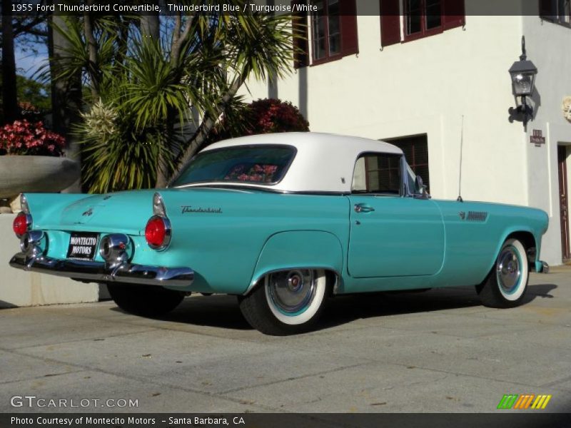 Thunderbird Blue / Turquoise/White 1955 Ford Thunderbird Convertible