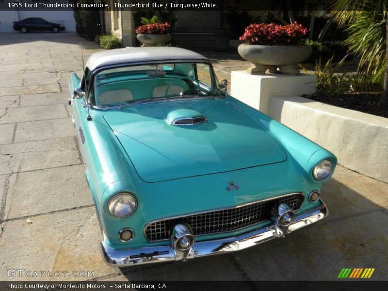 Thunderbird Blue / Turquoise/White 1955 Ford Thunderbird Convertible