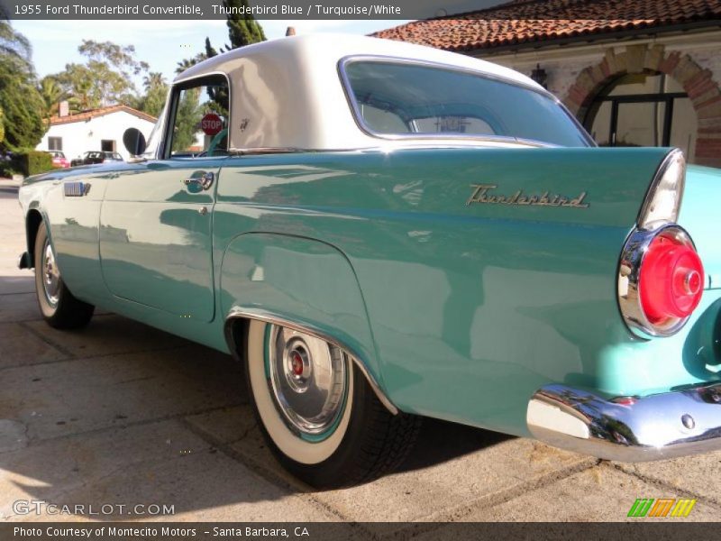 Thunderbird Blue / Turquoise/White 1955 Ford Thunderbird Convertible