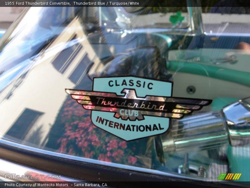 Thunderbird Blue / Turquoise/White 1955 Ford Thunderbird Convertible