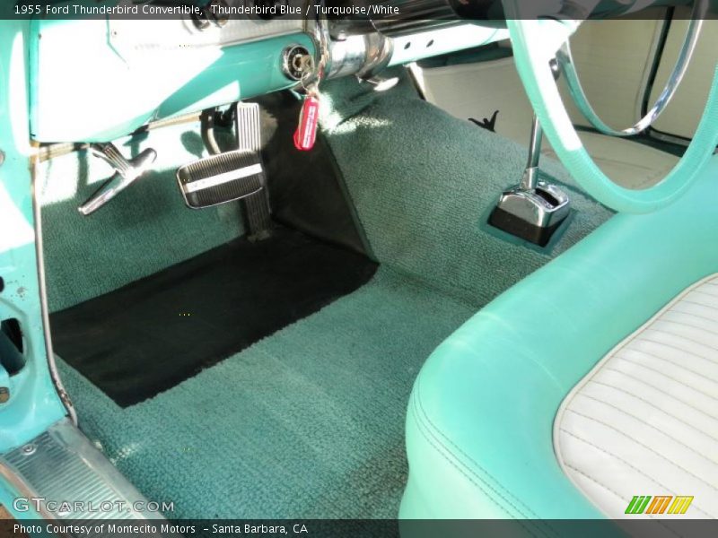 Thunderbird Blue / Turquoise/White 1955 Ford Thunderbird Convertible