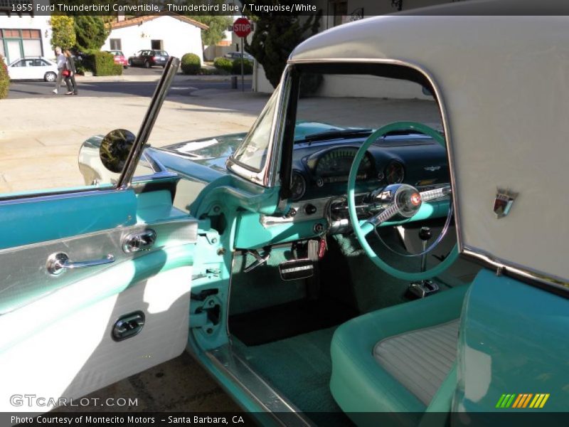 Thunderbird Blue / Turquoise/White 1955 Ford Thunderbird Convertible