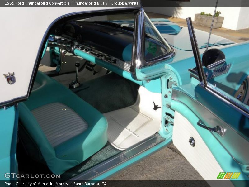 Thunderbird Blue / Turquoise/White 1955 Ford Thunderbird Convertible