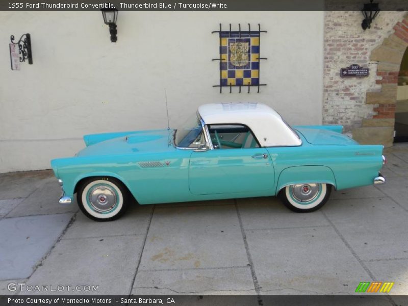 Thunderbird Blue / Turquoise/White 1955 Ford Thunderbird Convertible