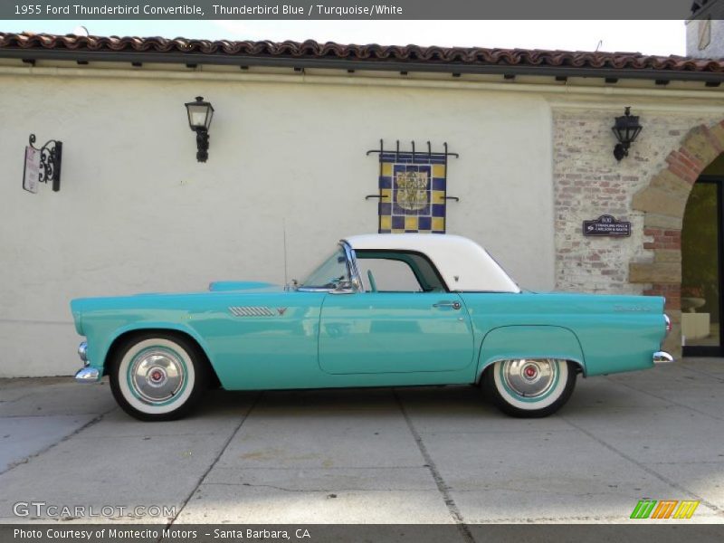Thunderbird Blue / Turquoise/White 1955 Ford Thunderbird Convertible