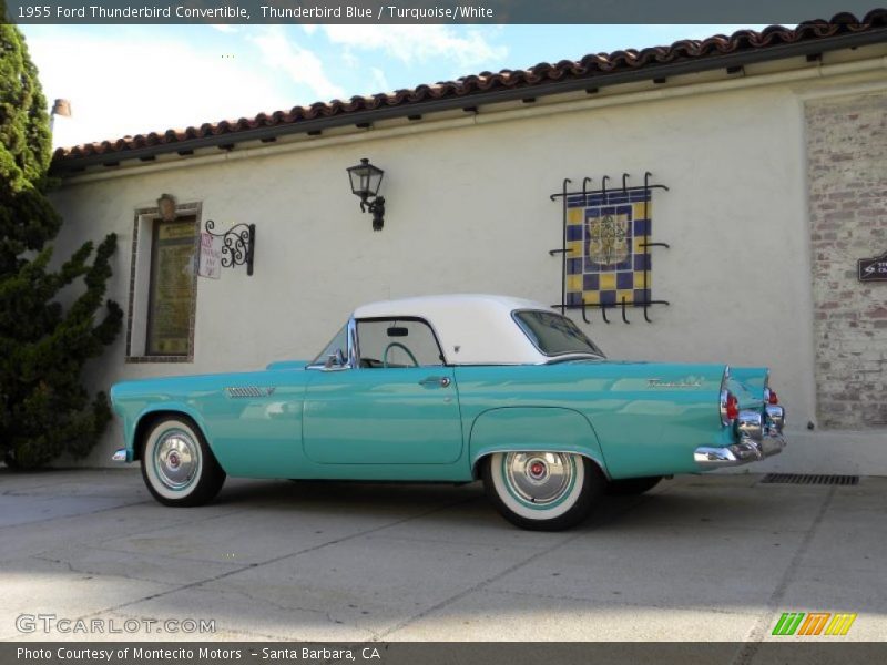 Thunderbird Blue / Turquoise/White 1955 Ford Thunderbird Convertible
