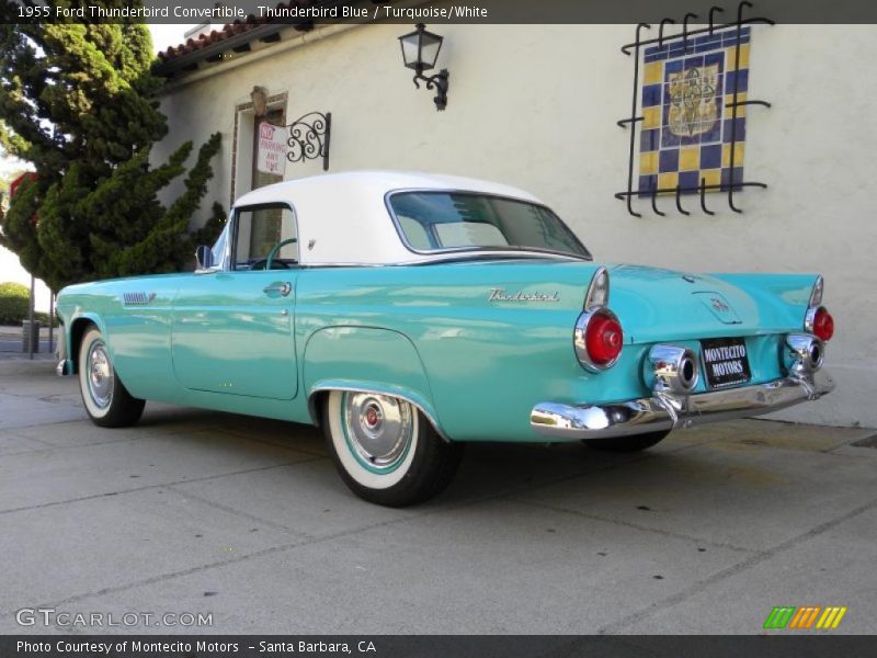 Thunderbird Blue / Turquoise/White 1955 Ford Thunderbird Convertible