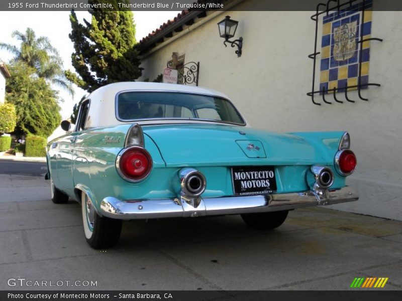 Thunderbird Blue / Turquoise/White 1955 Ford Thunderbird Convertible