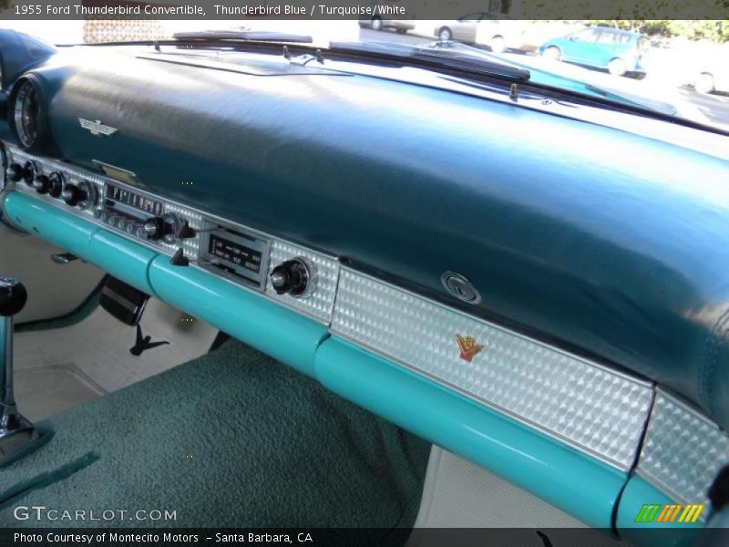 Thunderbird Blue / Turquoise/White 1955 Ford Thunderbird Convertible