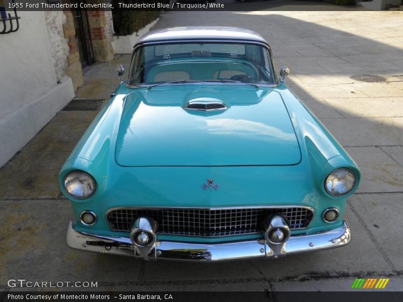 Thunderbird Blue / Turquoise/White 1955 Ford Thunderbird Convertible