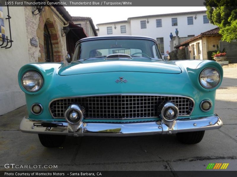Thunderbird Blue / Turquoise/White 1955 Ford Thunderbird Convertible