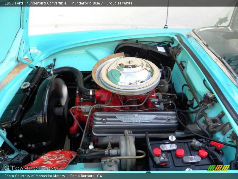 Thunderbird Blue / Turquoise/White 1955 Ford Thunderbird Convertible