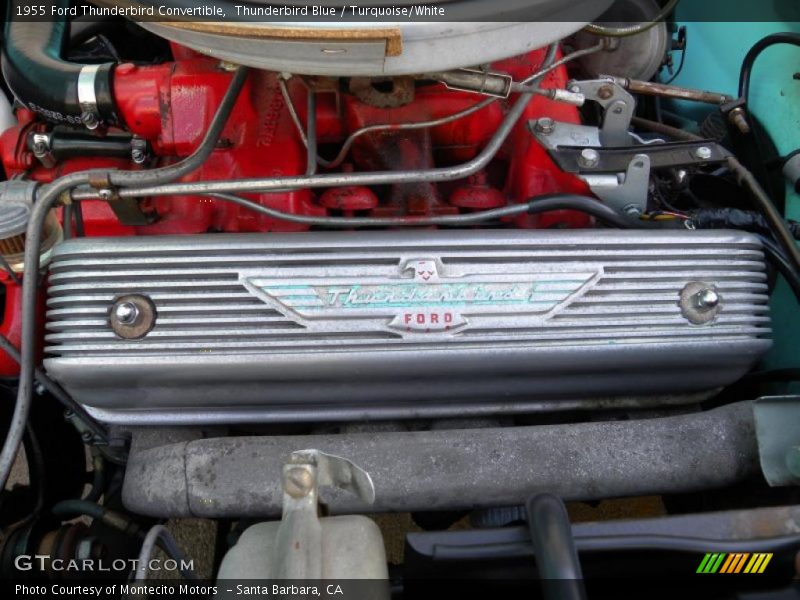 Thunderbird Blue / Turquoise/White 1955 Ford Thunderbird Convertible