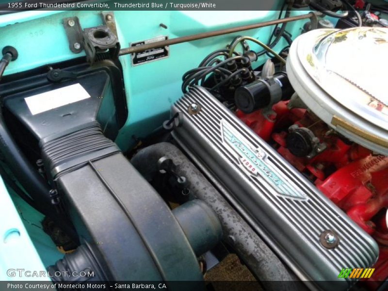 Thunderbird Blue / Turquoise/White 1955 Ford Thunderbird Convertible