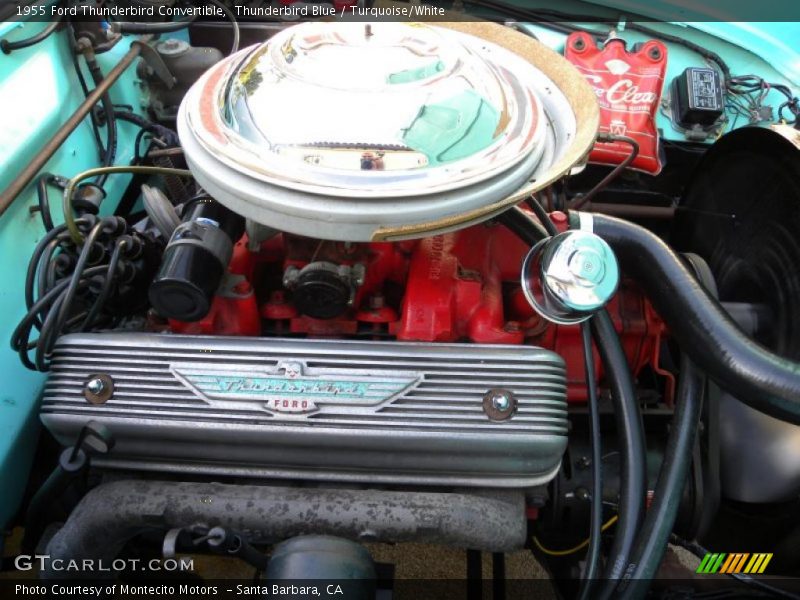 Thunderbird Blue / Turquoise/White 1955 Ford Thunderbird Convertible