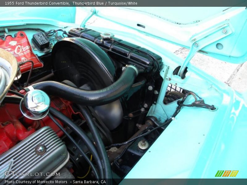 Thunderbird Blue / Turquoise/White 1955 Ford Thunderbird Convertible