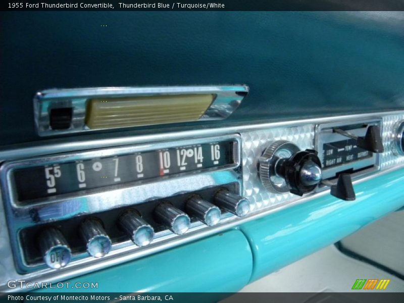 Thunderbird Blue / Turquoise/White 1955 Ford Thunderbird Convertible