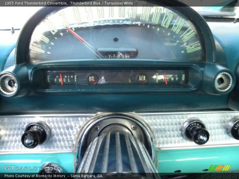 Thunderbird Blue / Turquoise/White 1955 Ford Thunderbird Convertible