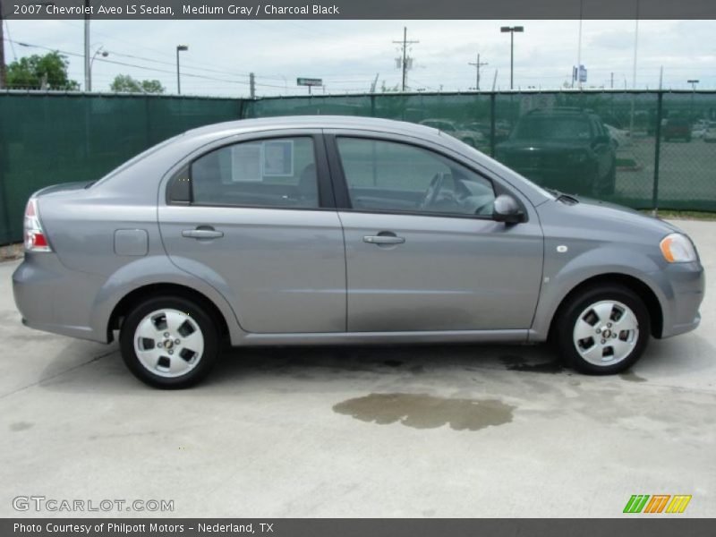 Medium Gray / Charcoal Black 2007 Chevrolet Aveo LS Sedan