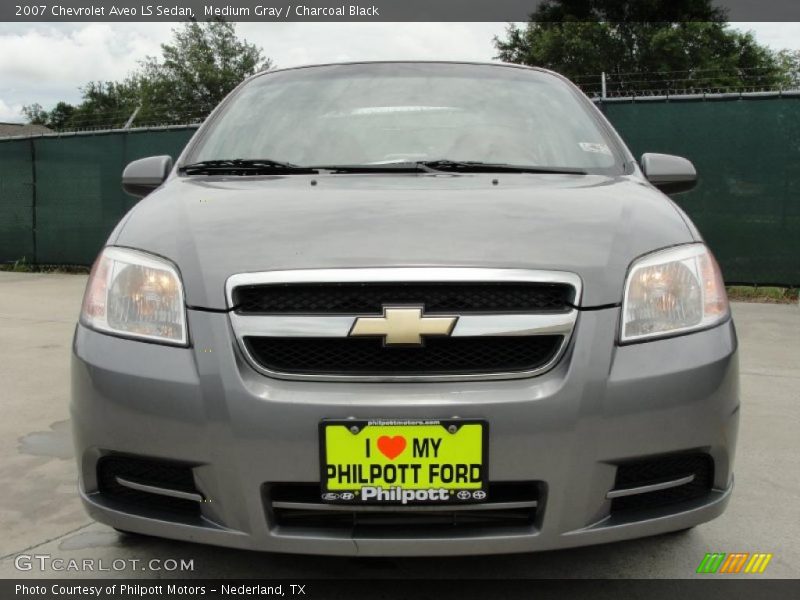 Medium Gray / Charcoal Black 2007 Chevrolet Aveo LS Sedan