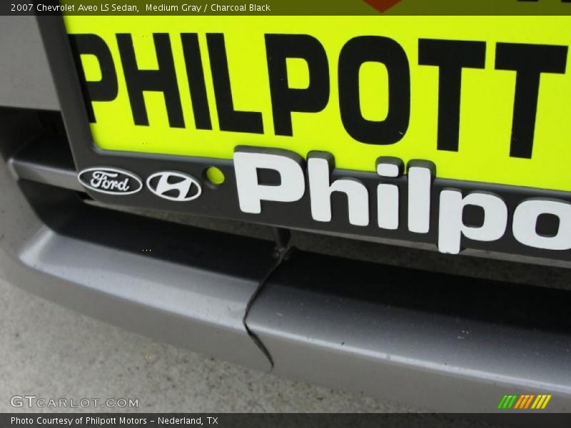 Medium Gray / Charcoal Black 2007 Chevrolet Aveo LS Sedan
