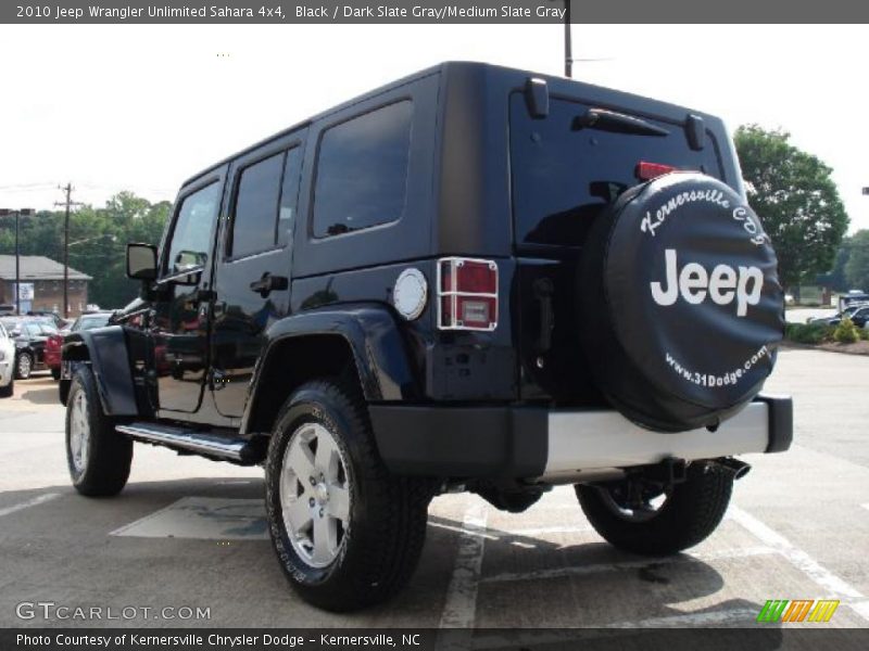 Black / Dark Slate Gray/Medium Slate Gray 2010 Jeep Wrangler Unlimited Sahara 4x4