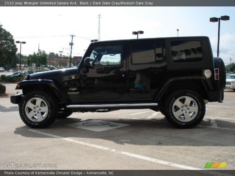 Black / Dark Slate Gray/Medium Slate Gray 2010 Jeep Wrangler Unlimited Sahara 4x4