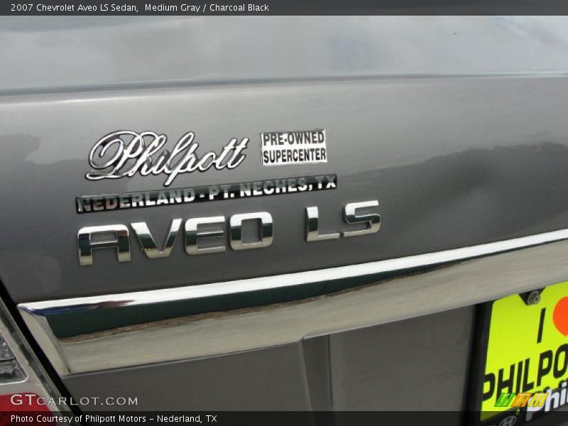 Medium Gray / Charcoal Black 2007 Chevrolet Aveo LS Sedan