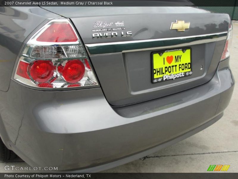 Medium Gray / Charcoal Black 2007 Chevrolet Aveo LS Sedan