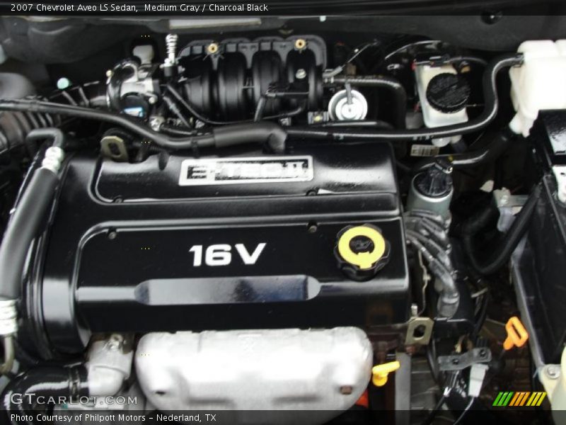 Medium Gray / Charcoal Black 2007 Chevrolet Aveo LS Sedan