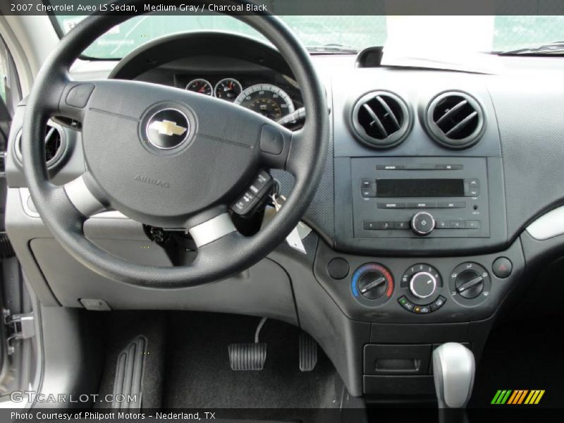 Medium Gray / Charcoal Black 2007 Chevrolet Aveo LS Sedan