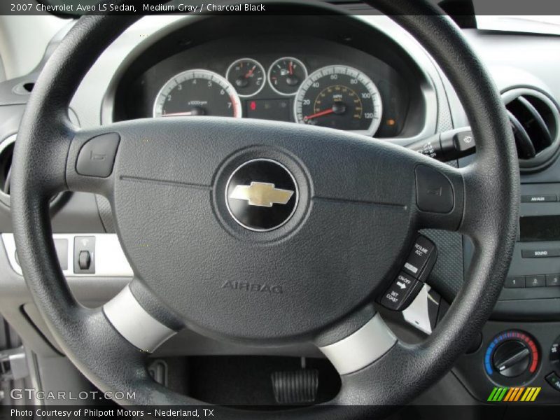 Medium Gray / Charcoal Black 2007 Chevrolet Aveo LS Sedan