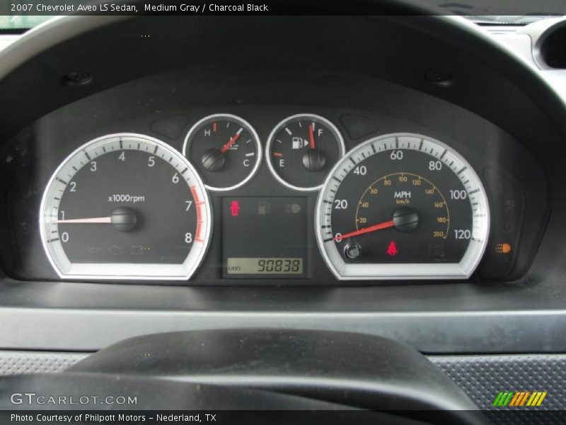 Medium Gray / Charcoal Black 2007 Chevrolet Aveo LS Sedan