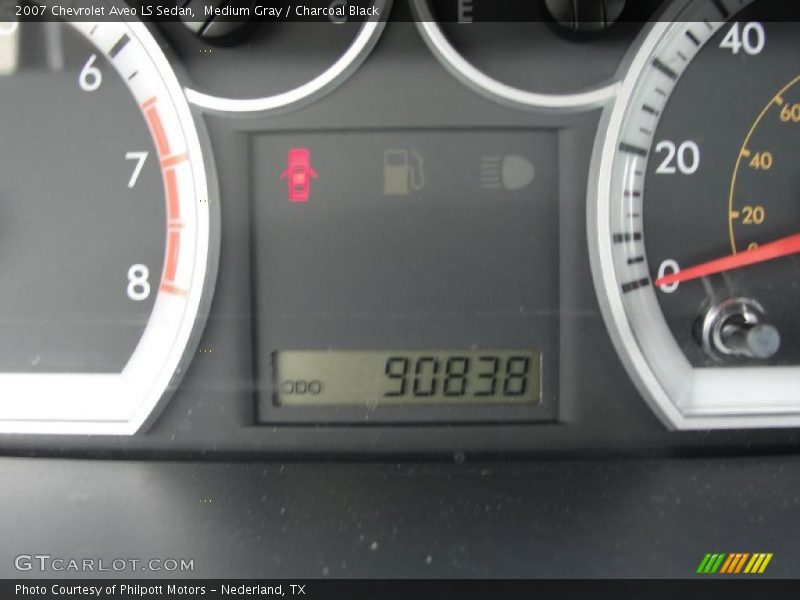 Medium Gray / Charcoal Black 2007 Chevrolet Aveo LS Sedan