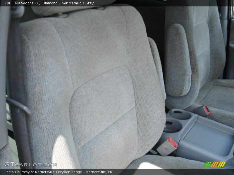 Diamond Silver Metallic / Gray 2005 Kia Sedona LX