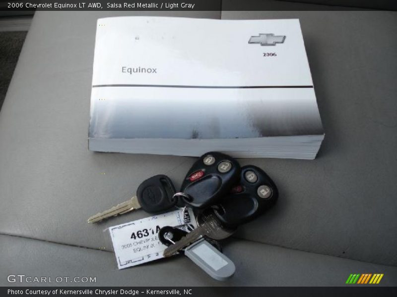 Salsa Red Metallic / Light Gray 2006 Chevrolet Equinox LT AWD