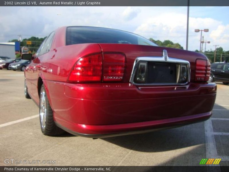 Autumn Red Metallic / Light Graphite 2002 Lincoln LS V8