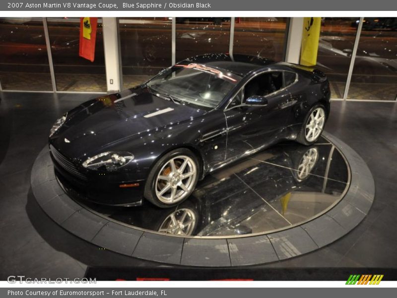 Blue Sapphire / Obsidian Black 2007 Aston Martin V8 Vantage Coupe