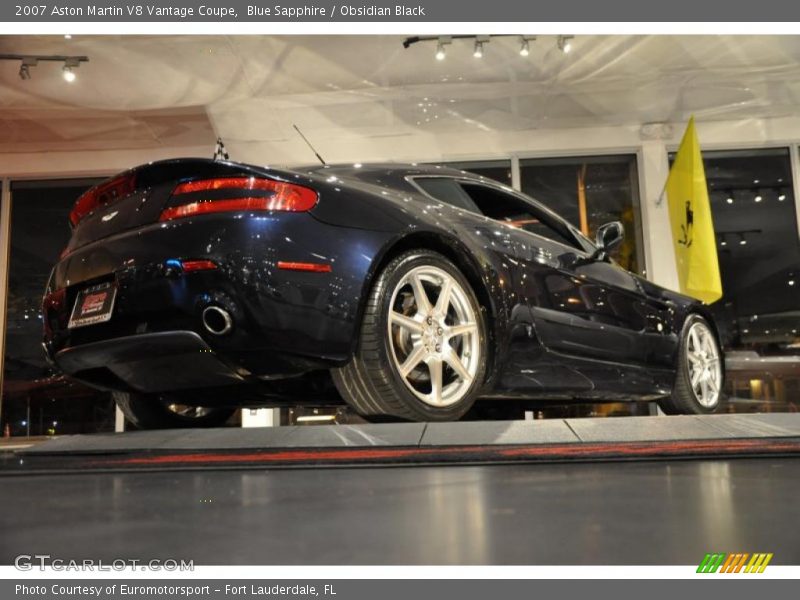 Blue Sapphire / Obsidian Black 2007 Aston Martin V8 Vantage Coupe