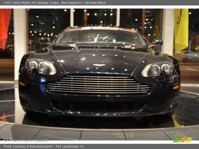 Blue Sapphire / Obsidian Black 2007 Aston Martin V8 Vantage Coupe